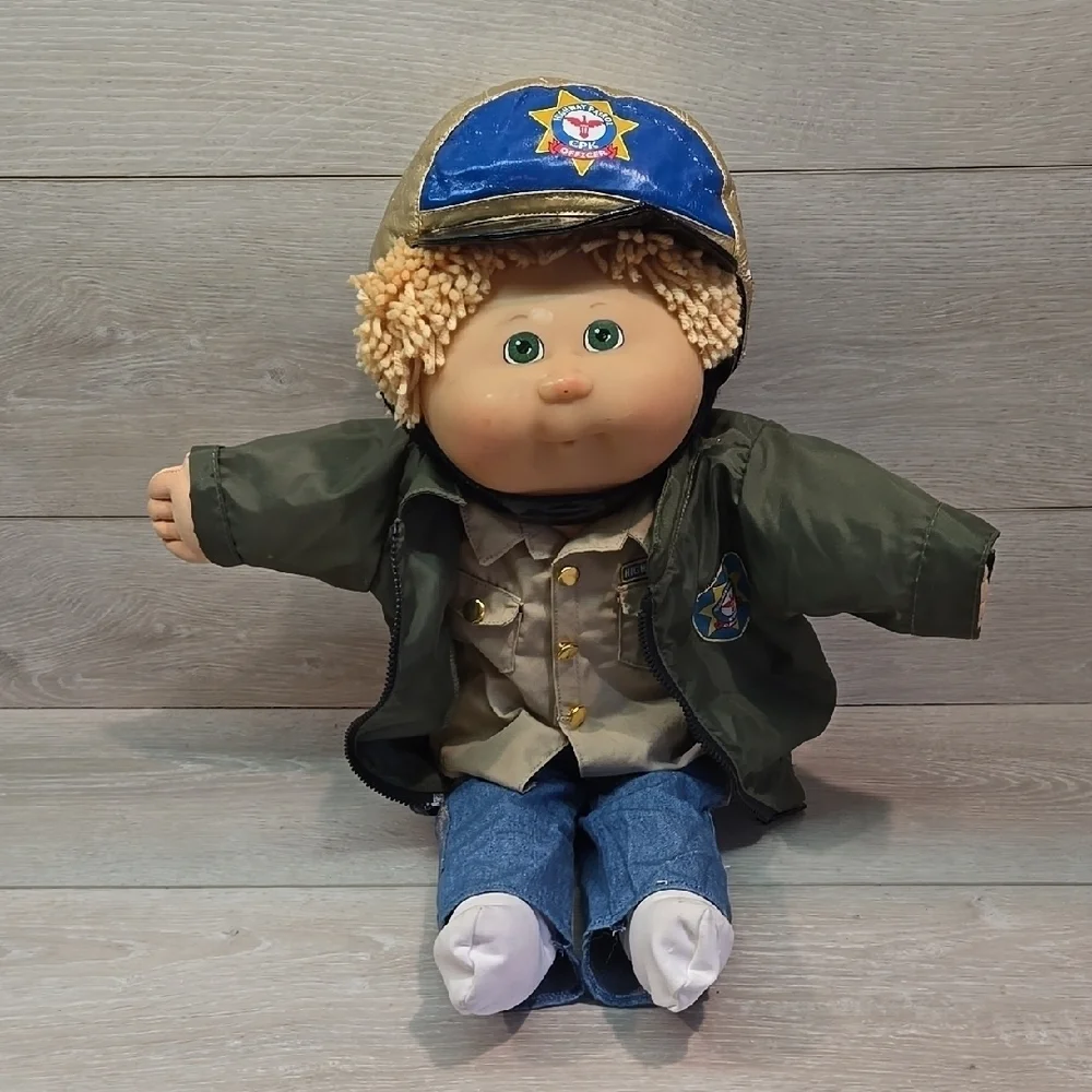 Vintage Cabbage Patch Man 20 Anniversary 1983-2003 Police Officer Doll